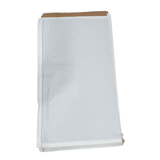 Worek PP polipropylenowy 60x105 biały z wkładem papierowym
